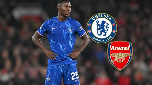 Moisés Caicedo fue el capitán del Chelsea contra el Arsenal.