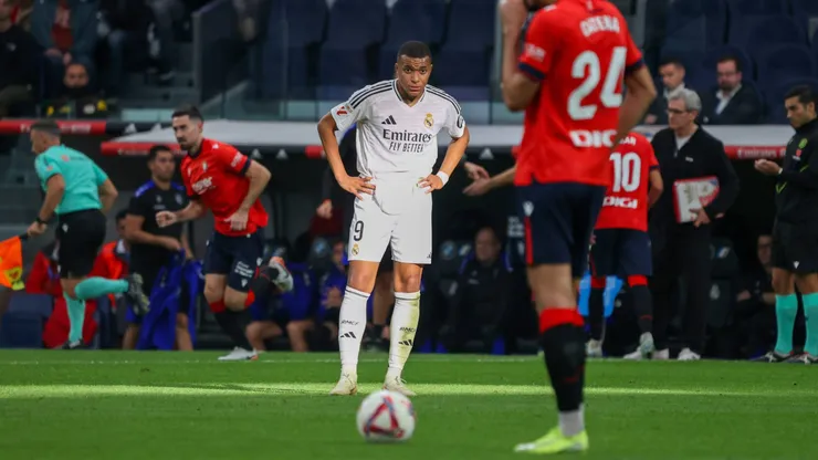 Kylian Mbappé solo anotó un gol en los últimos ocho partidos del Real Madrid.