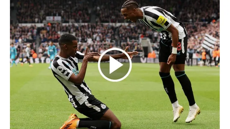 Newcastle venció 6 a 1 al Tottenham.