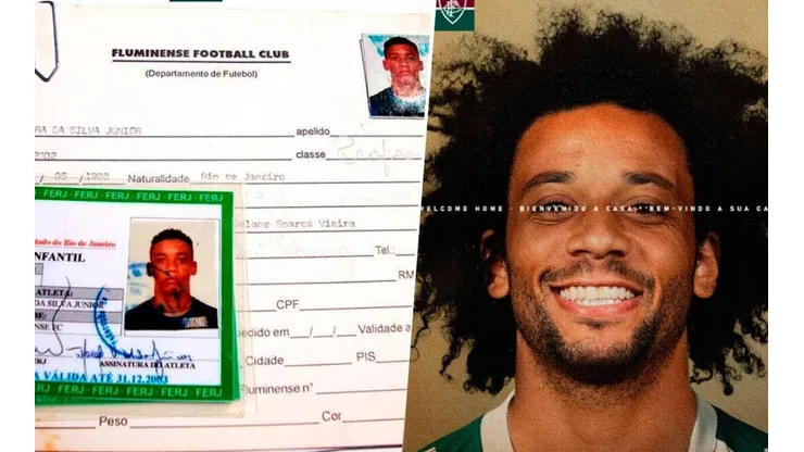 Documentos de Marcelo en Fluminense y en la actualidad.