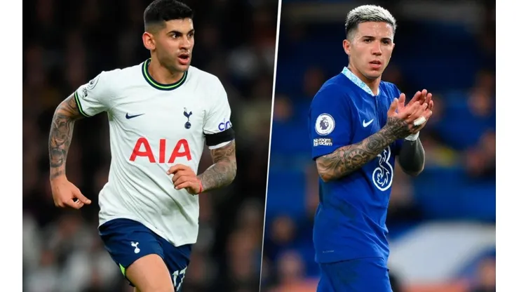 Cuti Romero y Enzo Fernández se enfrentan en el derbi Tottenham vs. Chelsea.