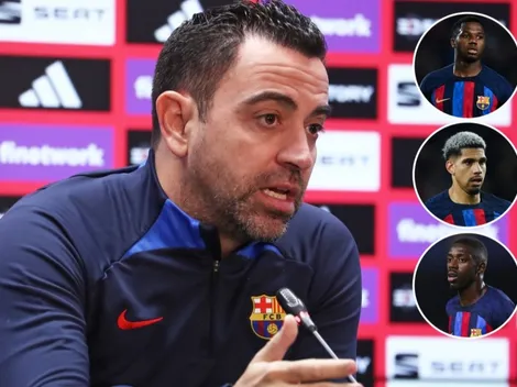 ¿Cómo están Araújo, Dembélé y Ansu Fati? Xavi respondió si llegan al Clásico o no