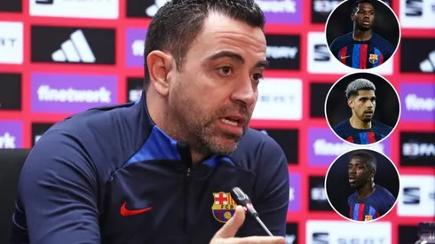 Xavi habló sobre los estados de Ansu Fati, Araújo y Dembélé.