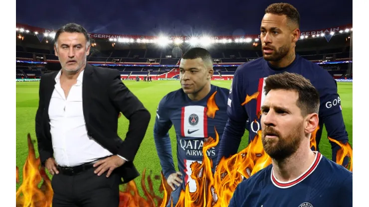 Christophe Galtier ya mira de reojo a Kylian Mbappé, Neymar y Lionel Messi.
