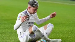 Federico Valverde en festejo de gol de Real Madrid.