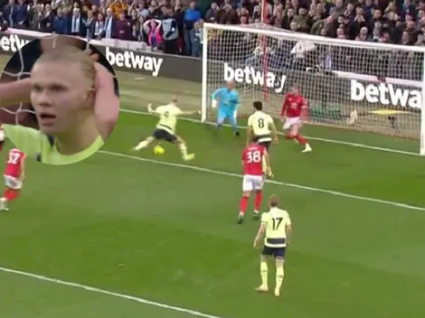 VIDEO: La doble chance errada que Haaland que lamentan en el City