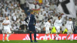 Kylian Mbappé en el estadio del Real Madrid.