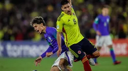 Situación de partido entre Brasil y Colombia.