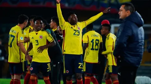 Celebración de Jorge Cabezas para Colombia.