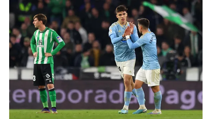 Celebración de Celta de Vigo sobre Betis.