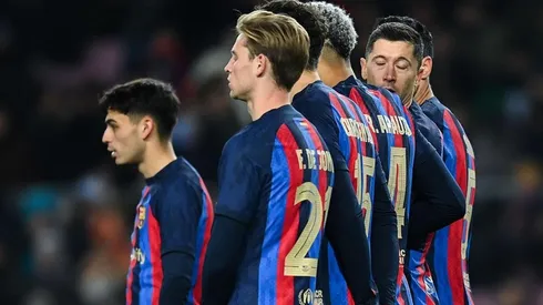 Barcelona y sus jugadores titulares.