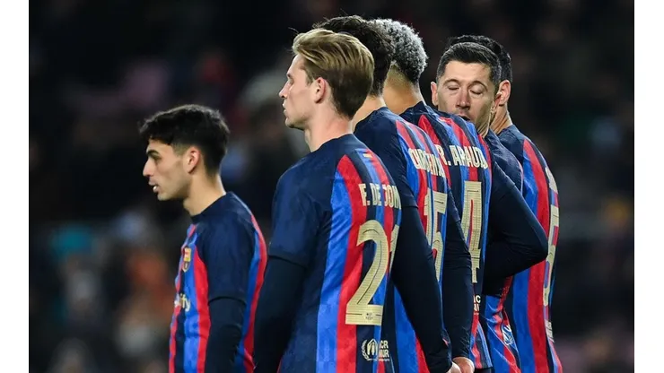 Barcelona y sus jugadores titulares.