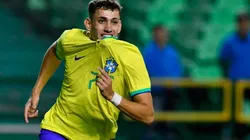 Brasil en festejo de gol.