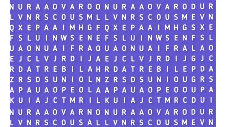 Solo para detectives: descubre la palabra MANZANILLA en 6 segundos