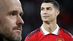 Erik Ten Hag y Cristiano Ronaldo.
