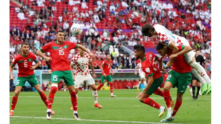 Josko Gvardiol, en el partido entre Croacia y Marruecos.