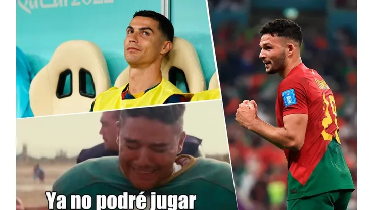 Gonçalo Ramos reemplazó a Cristiano Ronaldo.