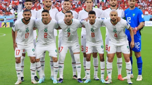 Jugadores de Marruecos en Qatar 2022.