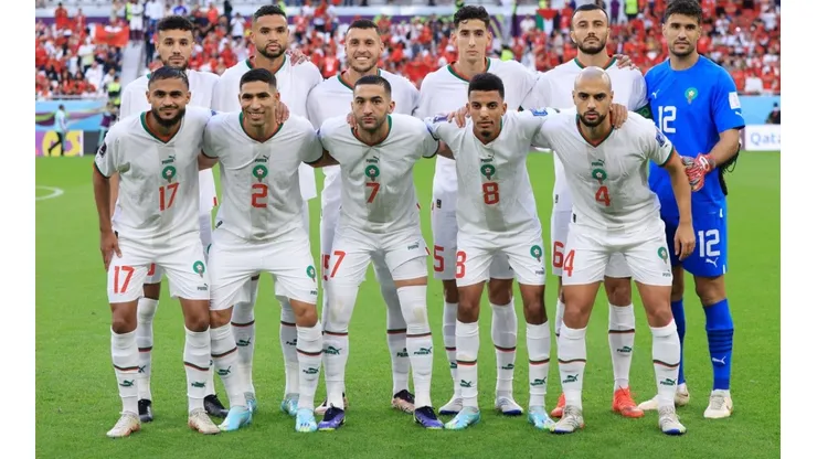 Jugadores de Marruecos en Qatar 2022.
