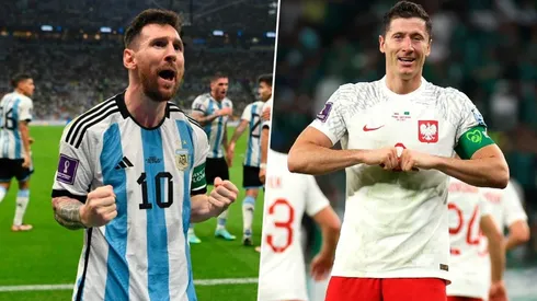 Lionel Messi y Robert Lewandowski.