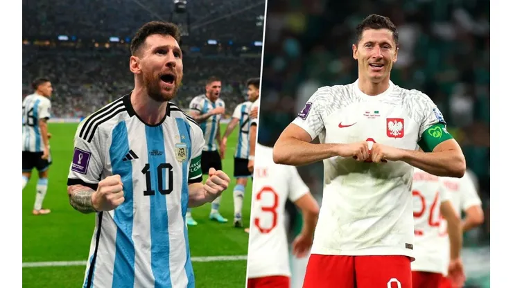 Lionel Messi y Robert Lewandowski.
