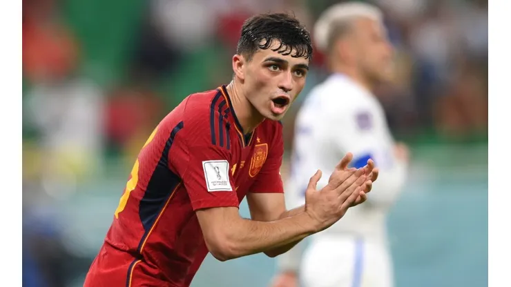 Pedri en la selección española.