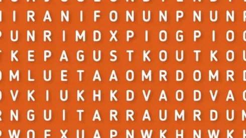 Desafío nivel EXPERTO: encuentra la palabra GUITARRA en 8 segundos