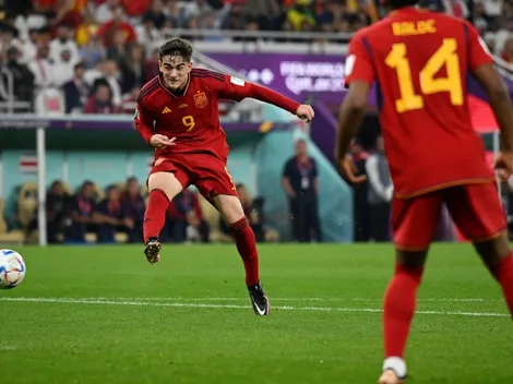 VIDEO | Brillante definición: Gavi debutó en Mundiales con un golazo de crack