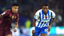 Pervis Estupiñán fue una de las figuras del Brighton en la victoria contra el Manchester City.