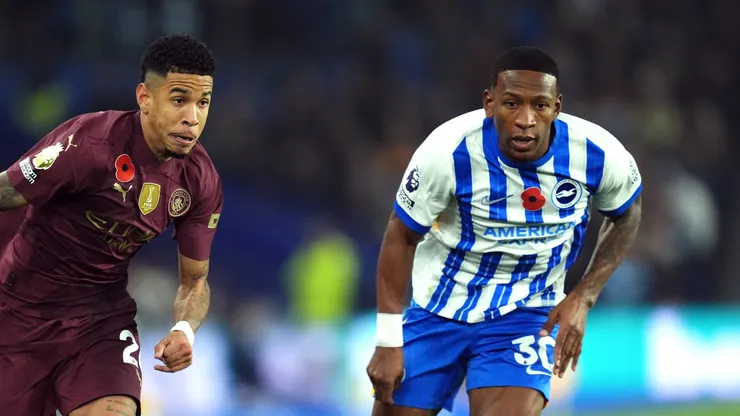Pervis Estupiñán fue una de las figuras del Brighton en la victoria contra el Manchester City.