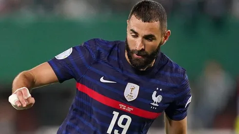 Benzema en juego con Francia.