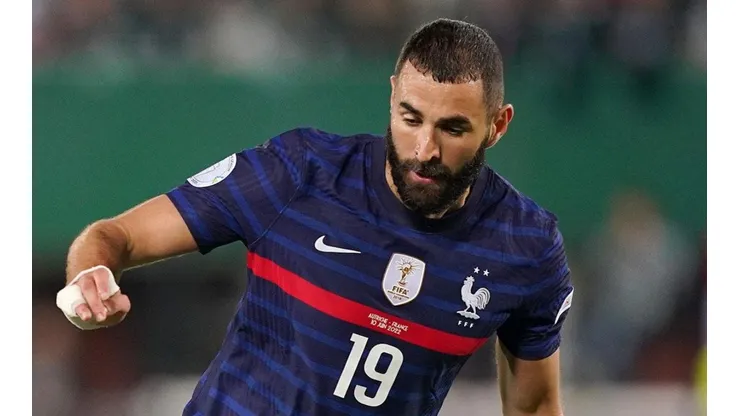 Benzema en juego con Francia.