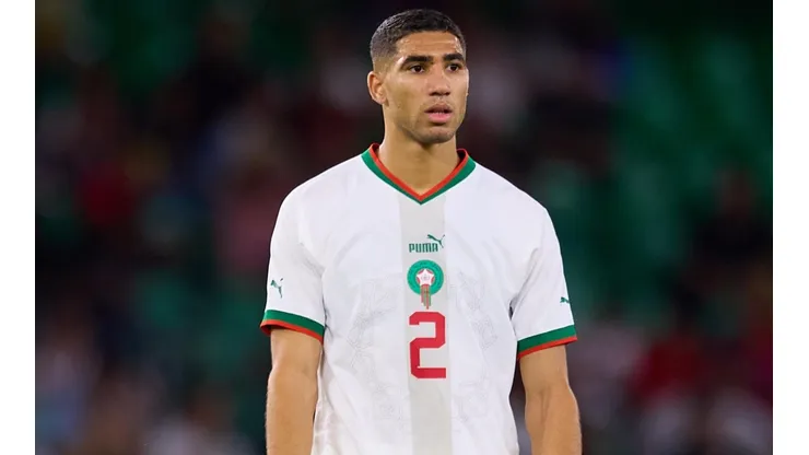 Achraf Hakimi, uno de los varios representantes de la Selección de Marruecos.