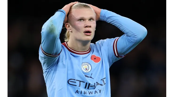 Erling Haaland, delantero del Manchester City.