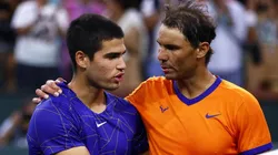 Carlos Alcaraz y Rafael Nadal.