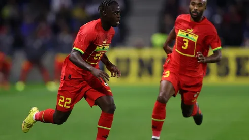 Ghana en acción de juego.
