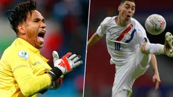 Pedro Gallese y Miguel Almirón.