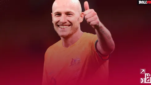 Aaron Mooy, equilibro en el medio para los Socceroos.