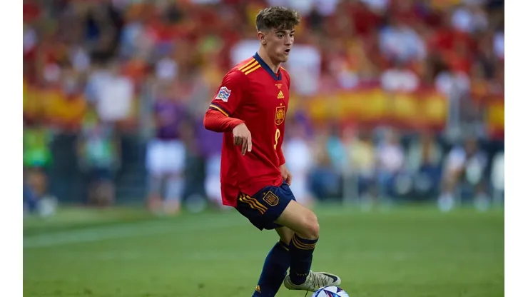 Gavi en juego con España.