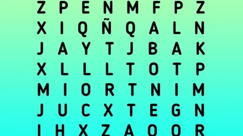 Desafío nivel fácil: encuentra la palabra LÁTIGO en la sopa de letras