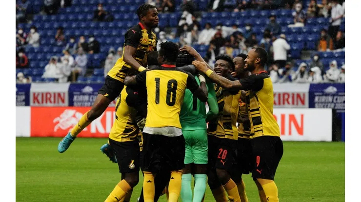 Ghana en festejo.