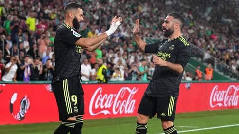 Karim Benzema y Dani Carvajal.