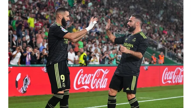Karim Benzema y Dani Carvajal.