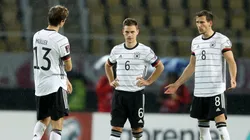 Thomas Müller, Joshua Kimmich y Leon Goretzka.