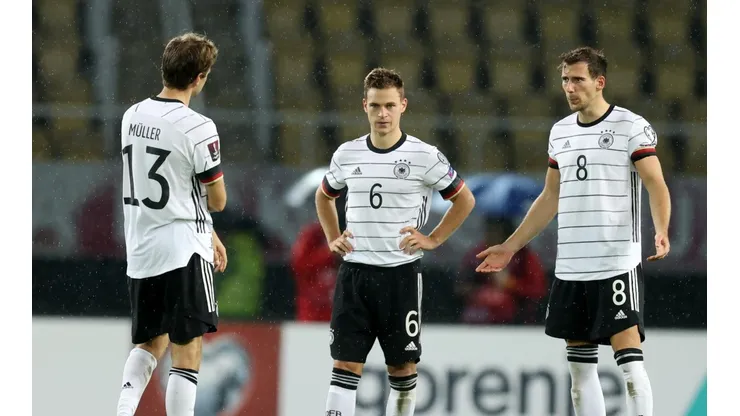 Thomas Müller, Joshua Kimmich y Leon Goretzka.