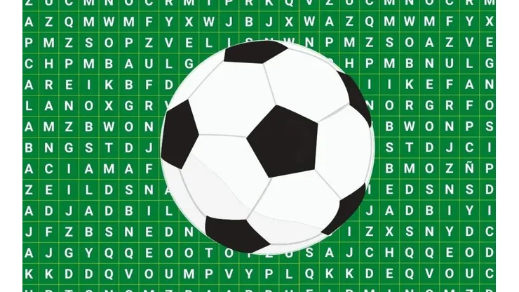 Encuentra los 5 futbolistas ocultos en esta sopa de letras
