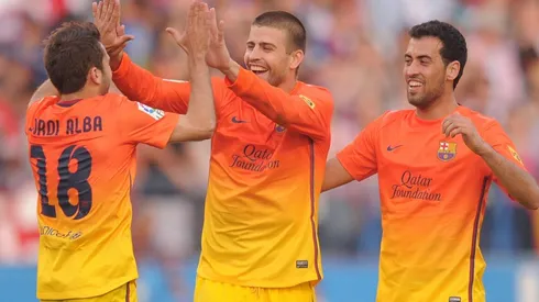 Alba, Piqué y Busquets, pasaron grandes momentos en Barcelona.