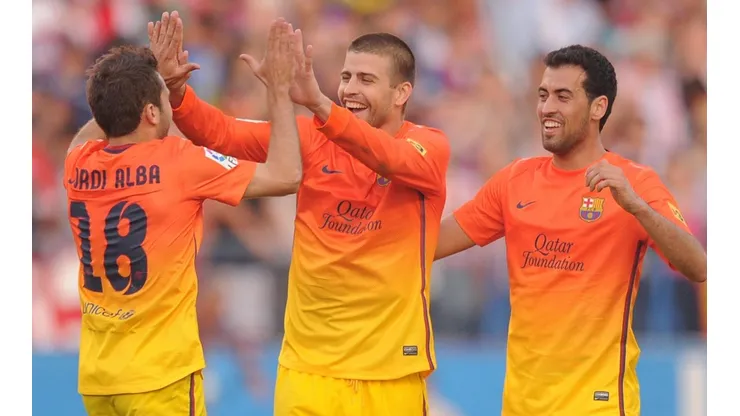 Alba, Piqué y Busquets, pasaron grandes momentos en Barcelona.