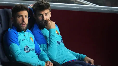 Gerard Piqué y Jordi Alba