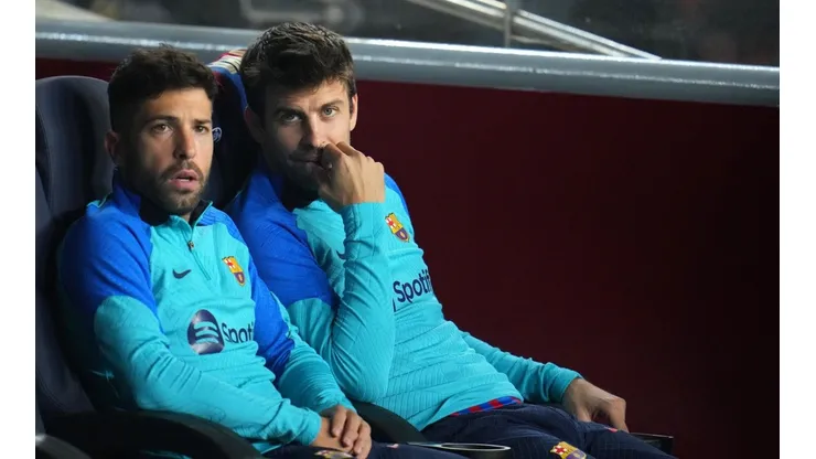 Gerard Piqué y Jordi Alba